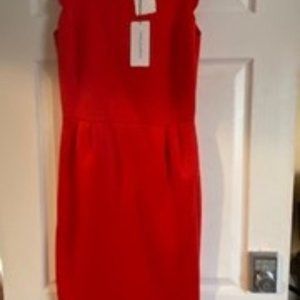 Scalloped Red Dress (size 4)